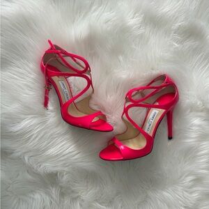 Jimmy Choo Pink Stiletto Heels Elegant Design